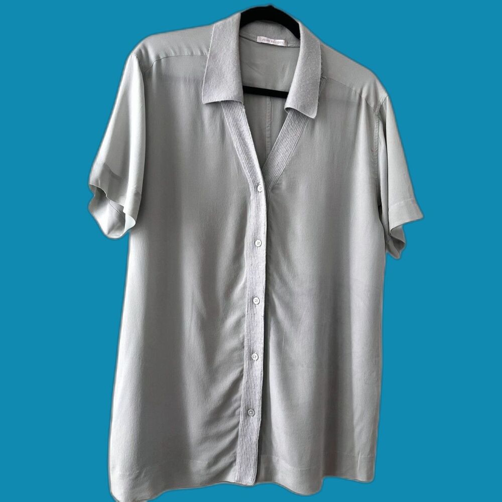 John Elliott Sage Green Short Sleeve shirt Size M (approx)